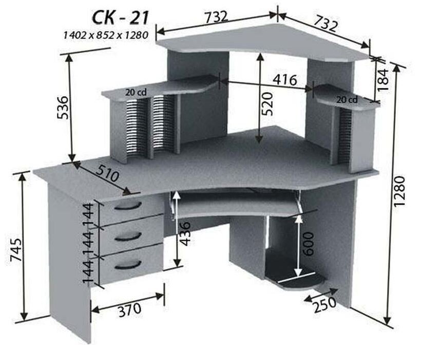 Как сделать компьютерный стол