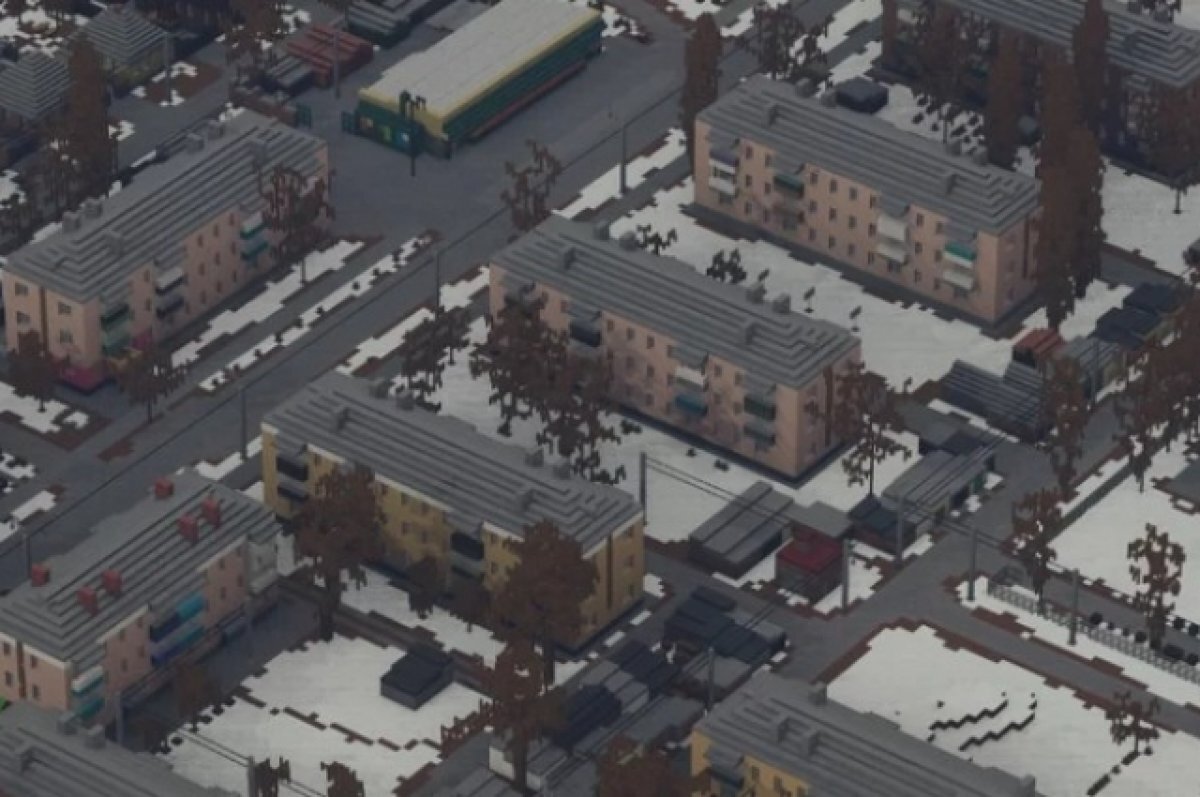    Геймер отстроил часть города Гуково в Minecraft