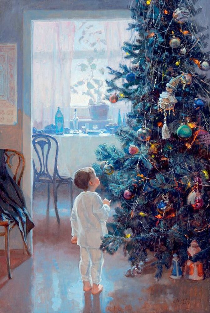 Александр Левченков. Утро Нового года. 1999