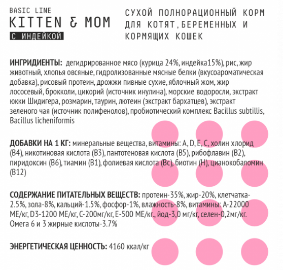 Корм Ajo BASIC LINE KITTEN & MOM