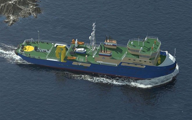    Ледокол пр.22740М, проектное изображение