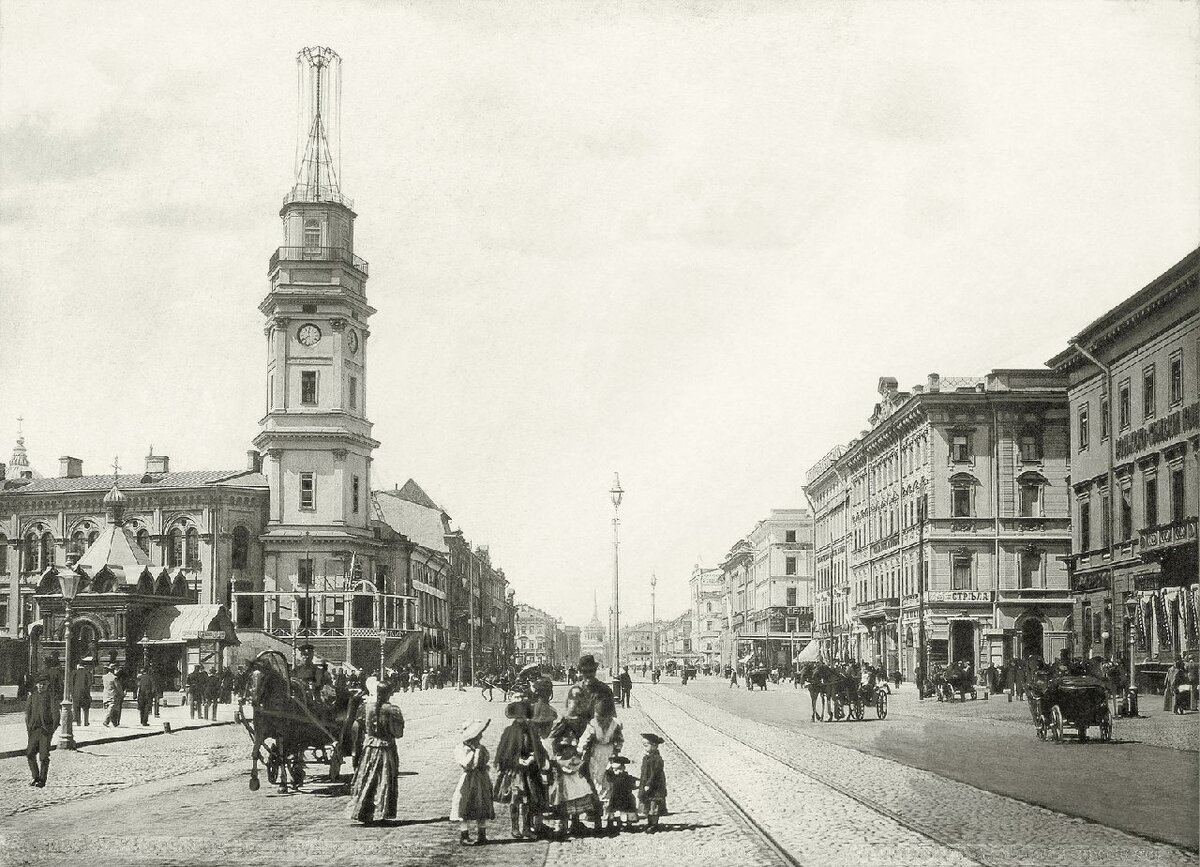 Невский пр, начало 20 века (фото из открытых источников)