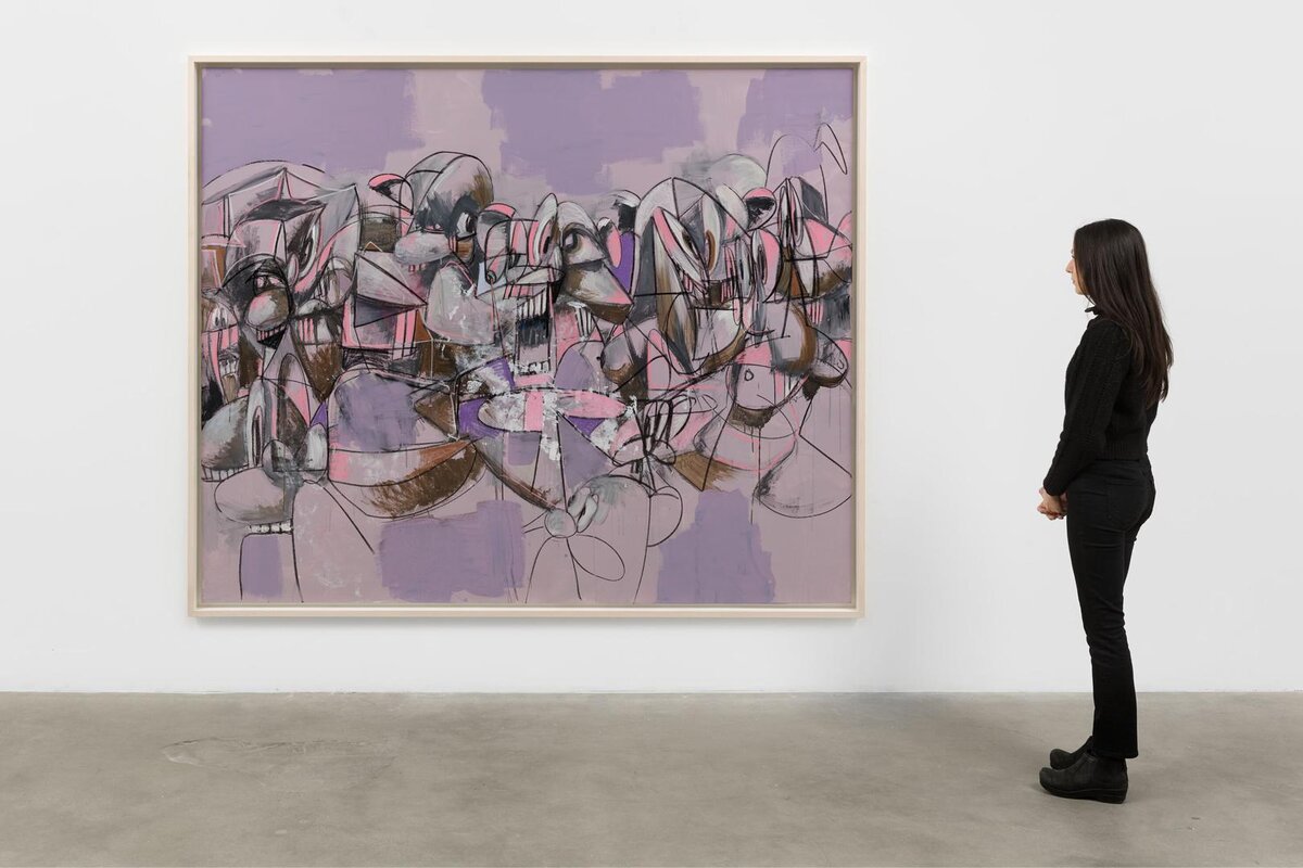 Пресс-служба📷Джордж Кондо, Purple Compression, 2011. Галерея Hauser & Wirth