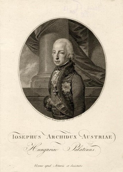 Портрет Иосифа Австрийского, эрцгерцога, Палатина венгерского. Кретцингер Нейдл. Австро-Венгрия. 1799 г.