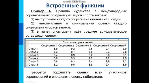 Работа с таблицами 9 класс