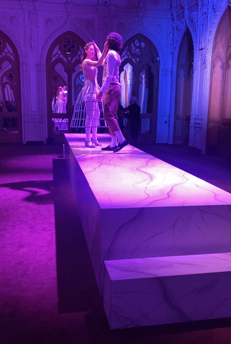 Сцена в Готическом зале усадьбы Салтыковых-Чертковых