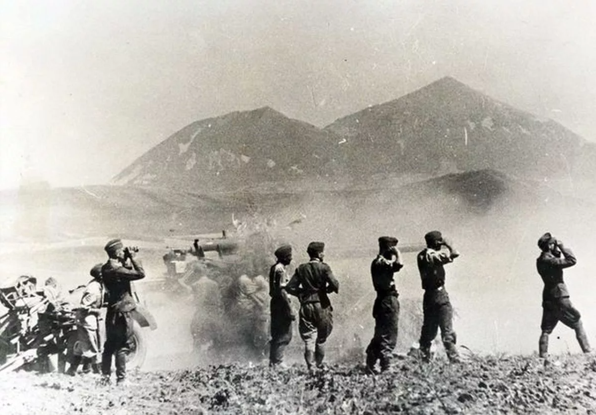 Фашисты на подступах к Пятигорску, фото из сети