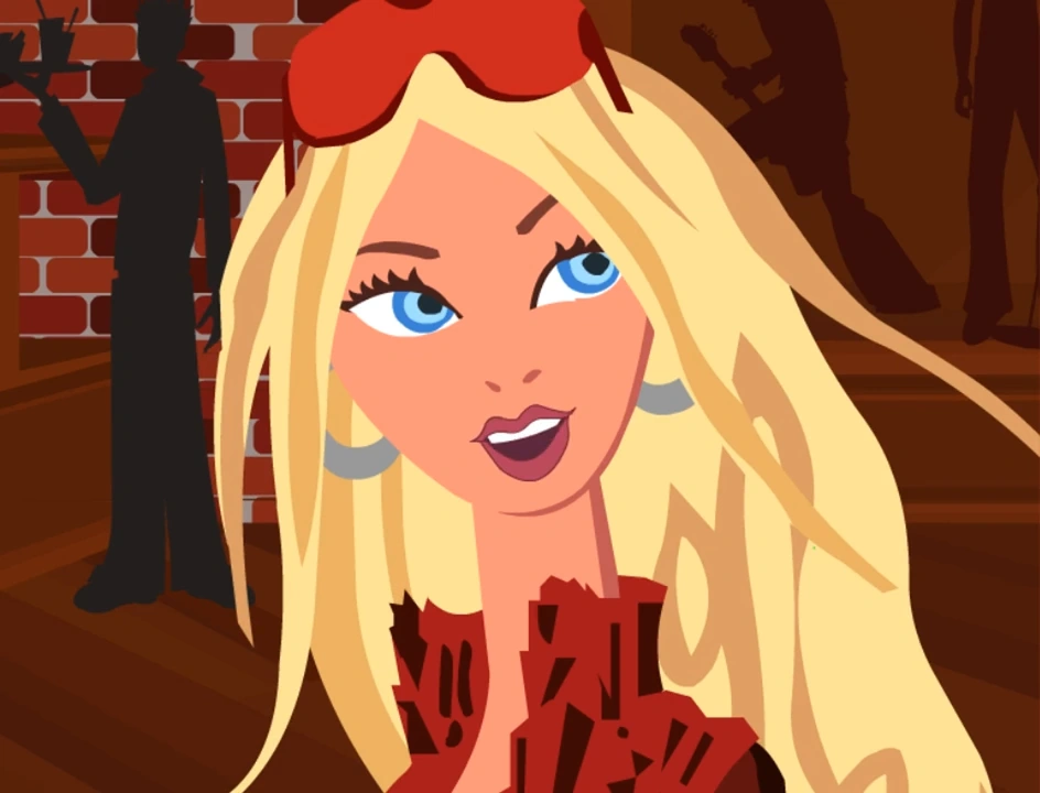 Барби в мультфильме.