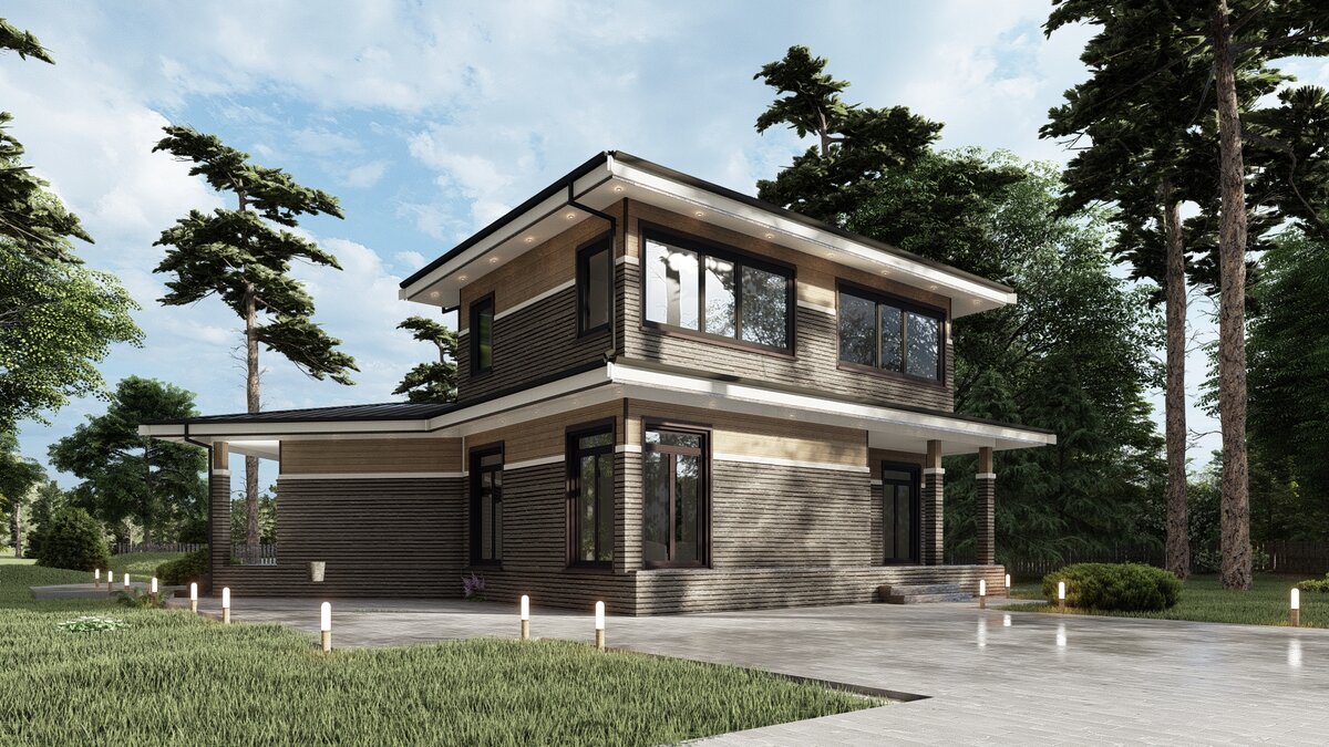 Даже двухэтажный каркасный дом достаточно легкий и может быть построен на разных видах фундамента.