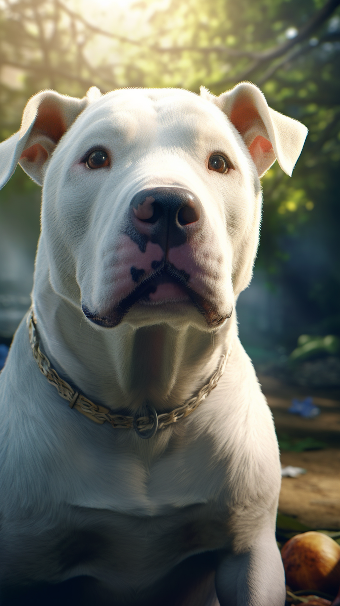 Аргентинский дог: фото и рисунки из нейросетей-14. 