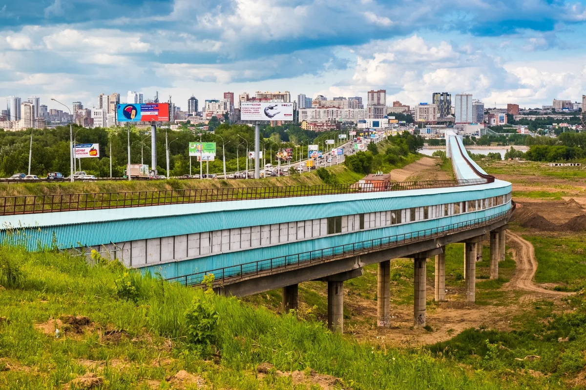 Метромост новосибирск рисунок