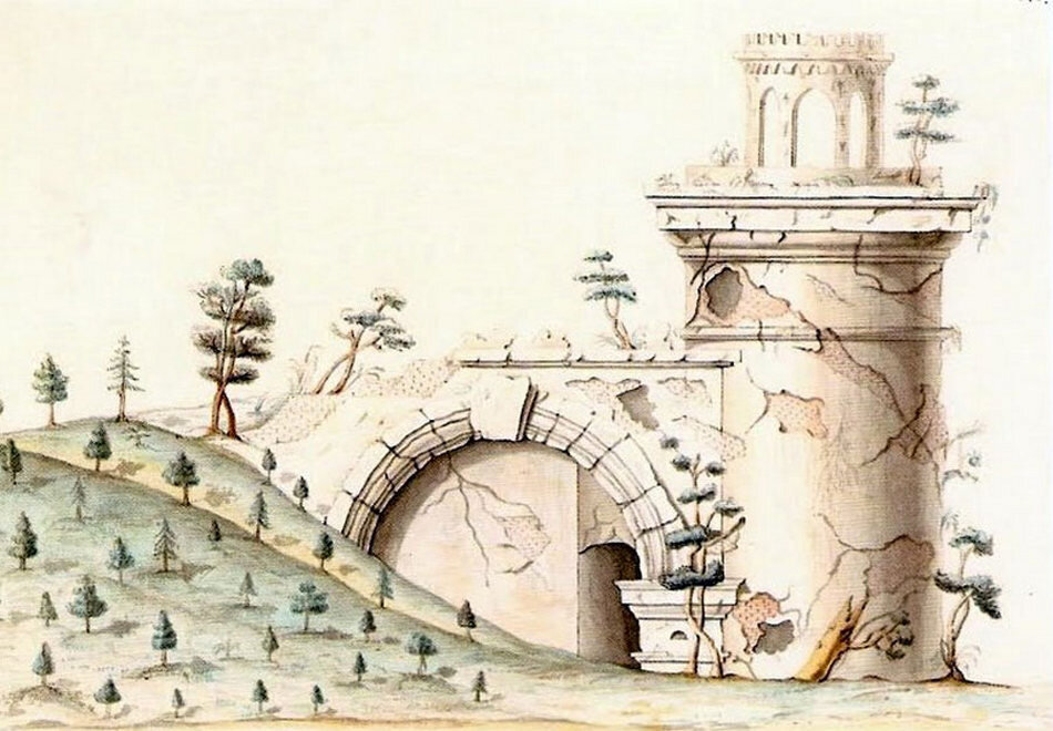 Поздняя копия с чертежа придворного архитектора И. Неелова, 1779 г.