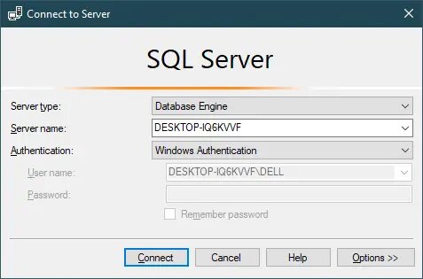 Проверка подлинности SQL Server