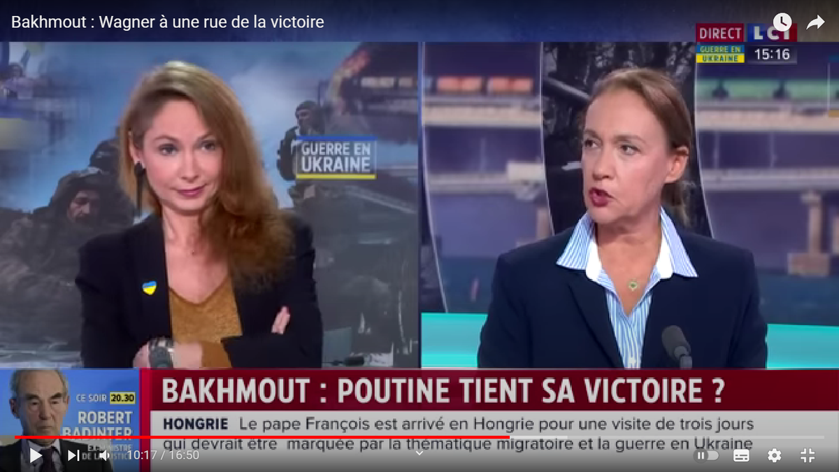 Алина ле Бал Кремер (слева) и Лоранс Хаим (справа),  скриншот из передачи, с канала LCI в YouTube