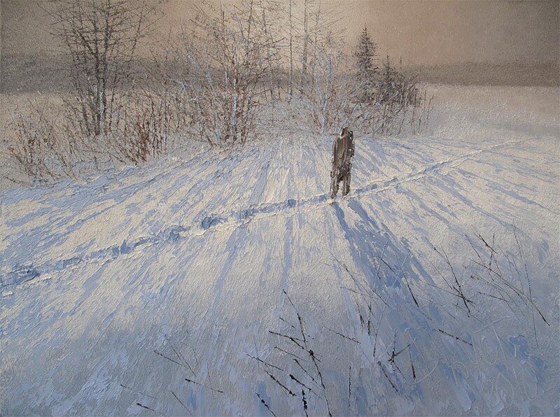 А. Гребенкин "Путник в метели"