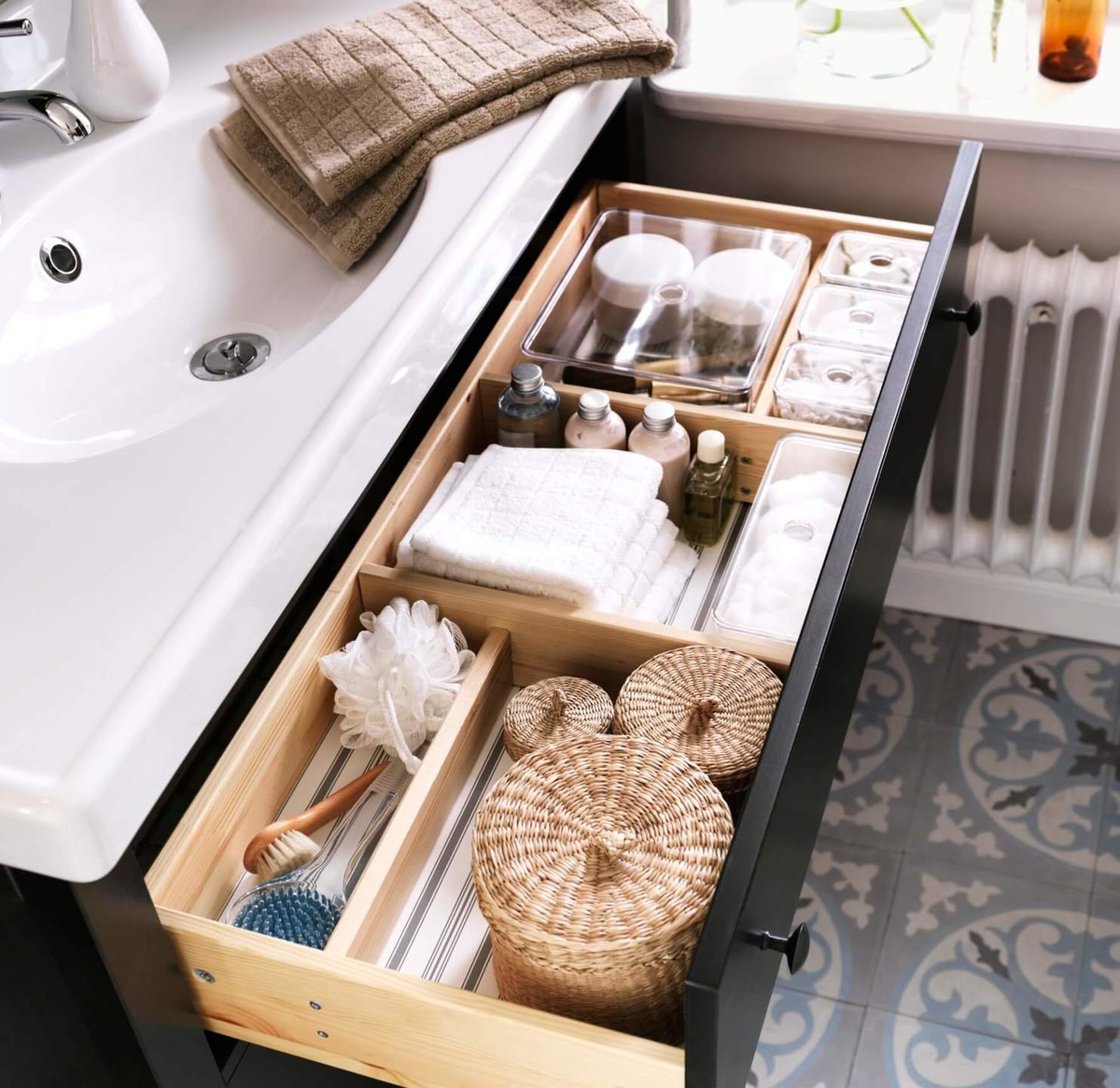 Хранение вещей в маленькой ванной - Идеальный Гардероб