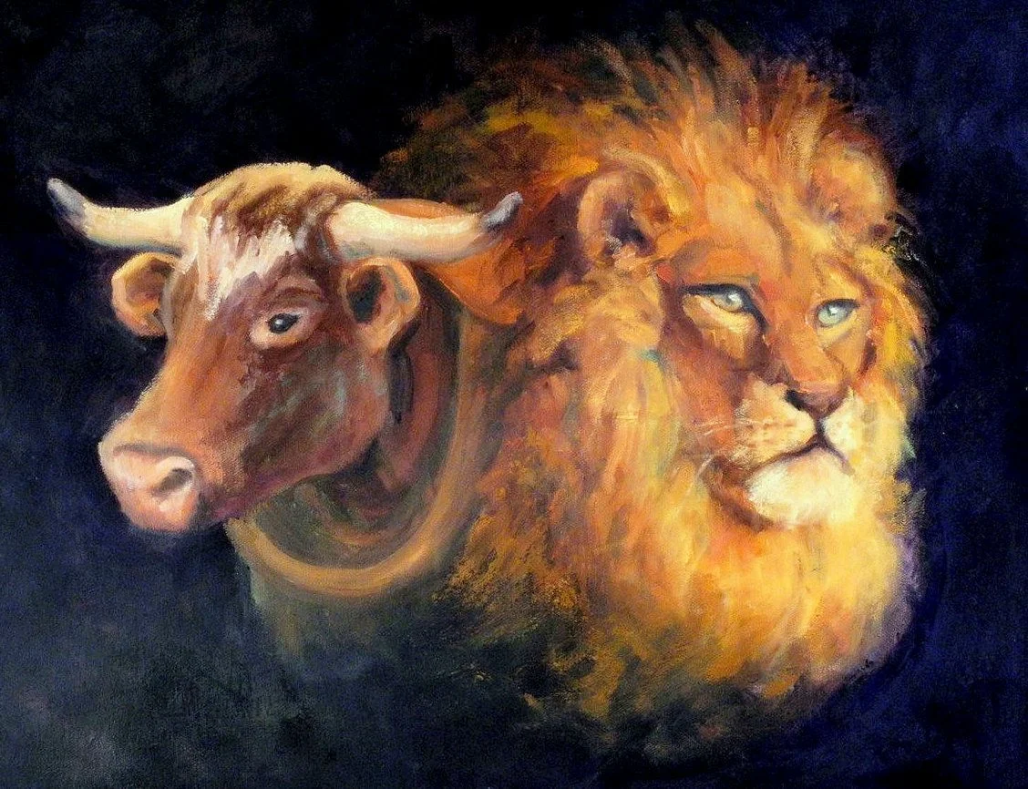 Гороскопы бык лев. Лев и бык. Телец. Лев и Телец. Корова Лев.