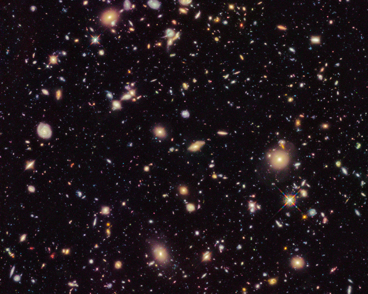 Ультраглубокое поле Hubble Ultra Deep Field 2012.