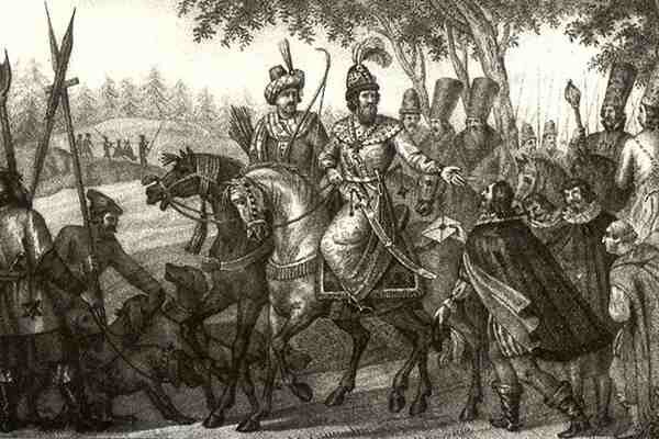 Василий III на охоте