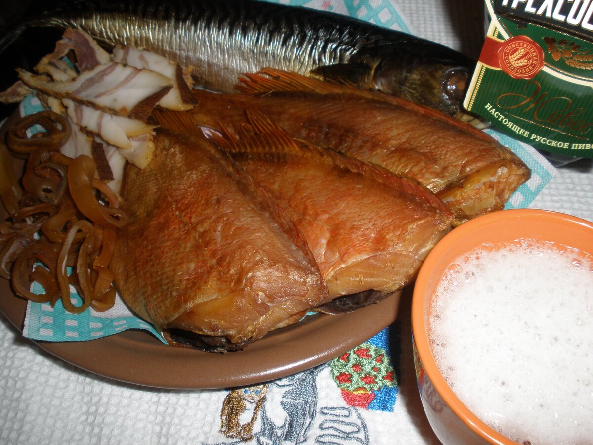 копчёный окунь