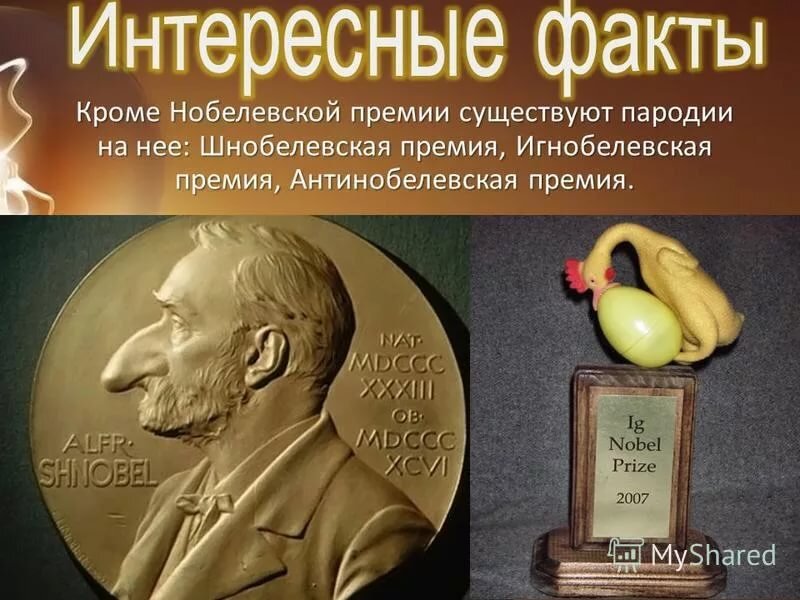 Шнобелевская премия презентация