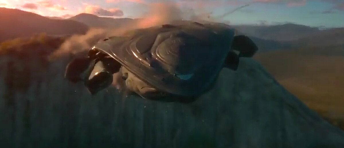 Инопланетный корабль падает на Землю!