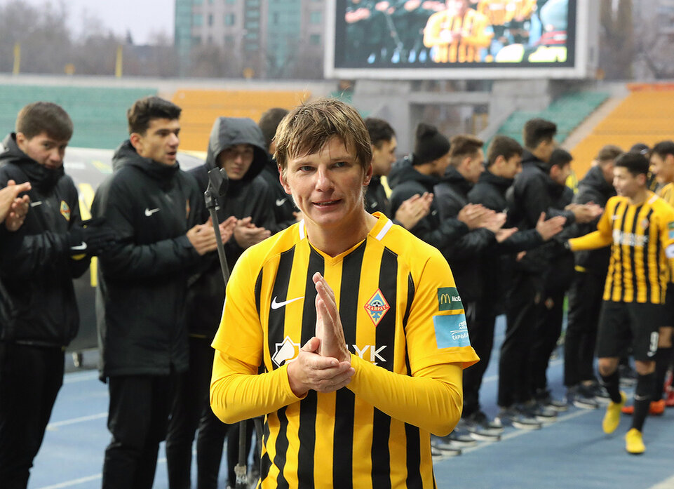 Андрей Аршавин на церемонии проводов после последнего матча в карьере© Павел Александров/ТАСС