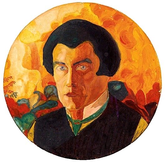 Автопортрет К. С. Малевича 1909—1910.