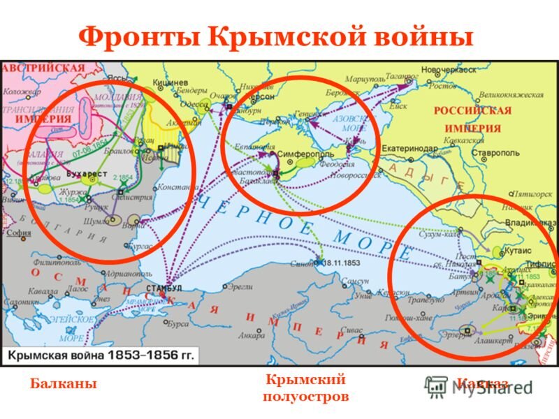 Крымская война на балтике карта