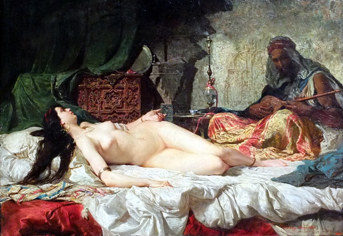 Одалиска — Мариа Фортуни, 1861 //  Национальный музей искусства Каталонии, Барселона