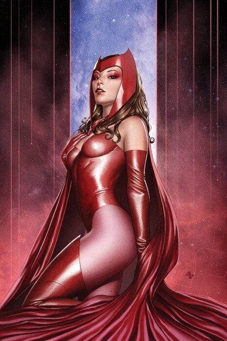 Алая Ведьма (Scarlet Witch)  — мутант умеющая изменять вероятность, дочурка Магнето. Герой комиксов Marvel с Земли 616. 