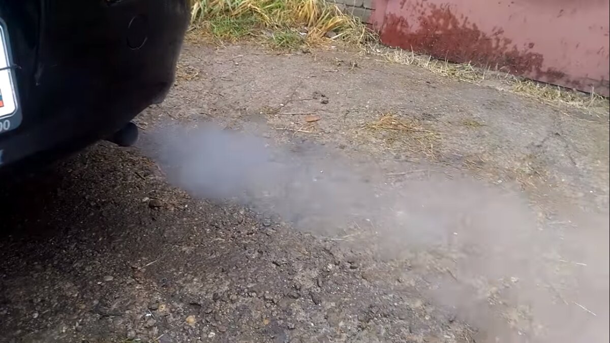 Сизый дым на дизеле
