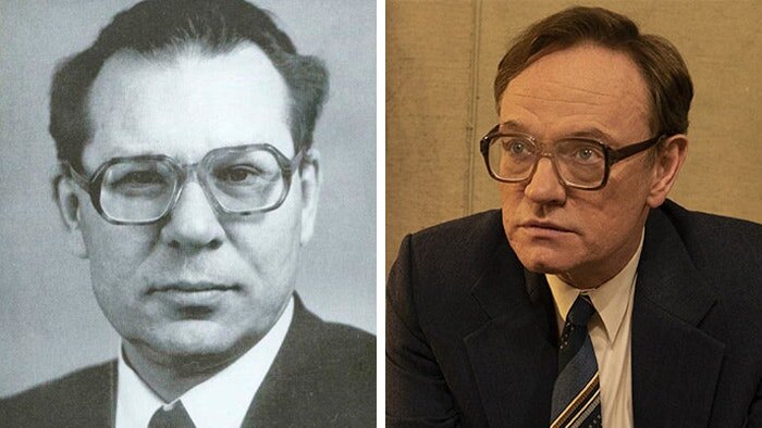 Валерий Легасов и Джаред Харрис в его роли 