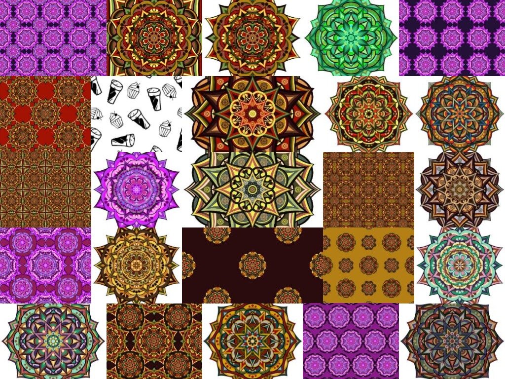 коллаж из иллюстраций автора 