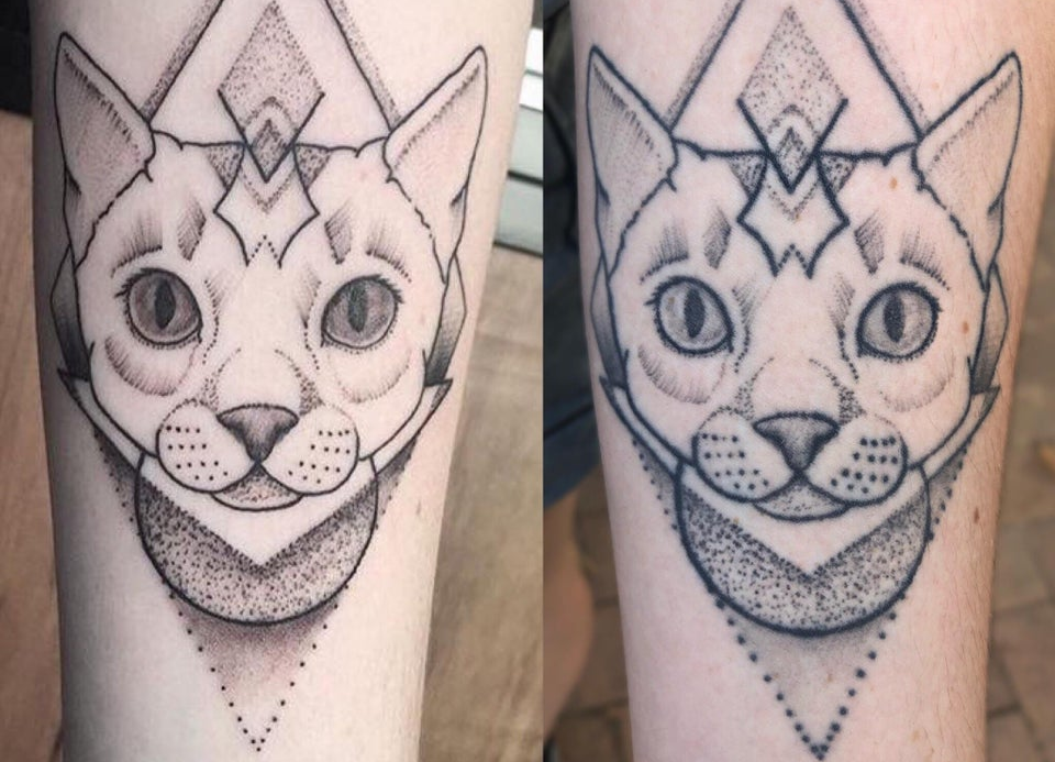 Со временем пигмент уходит в синий, и контуры становятся немного шире. Это неизбежная норма!