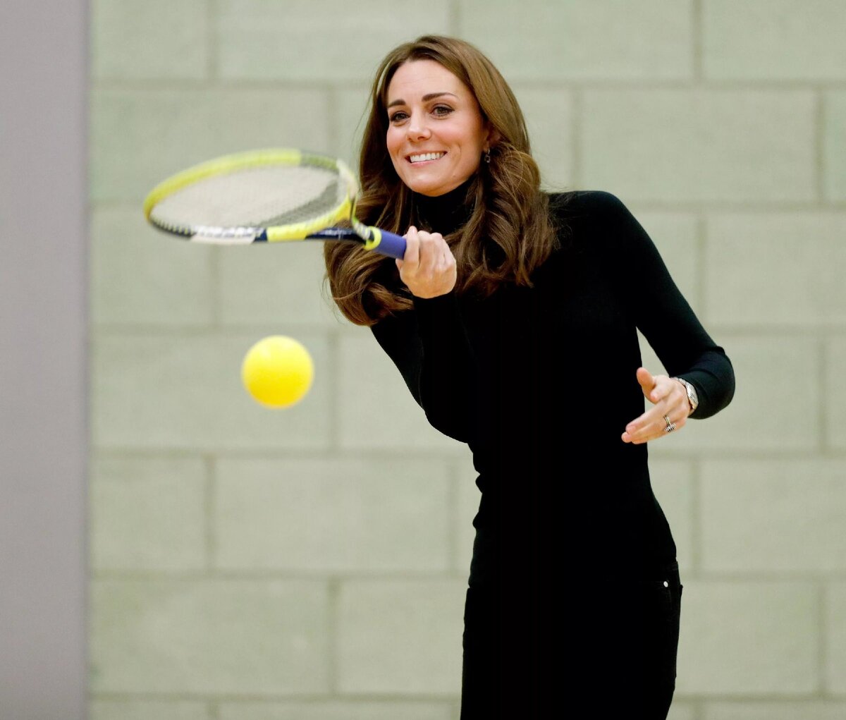 Кейт Миддлтон берет уроки профессионального тенниса