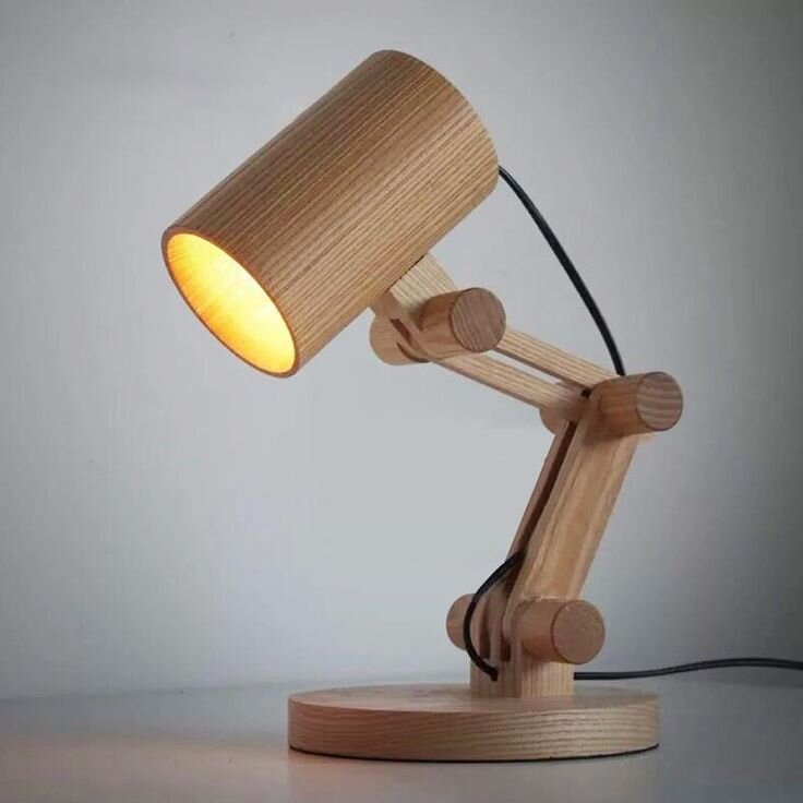 Как сделать настольный светильник своими руками – делаем самодельную декоративную лампу из дерева