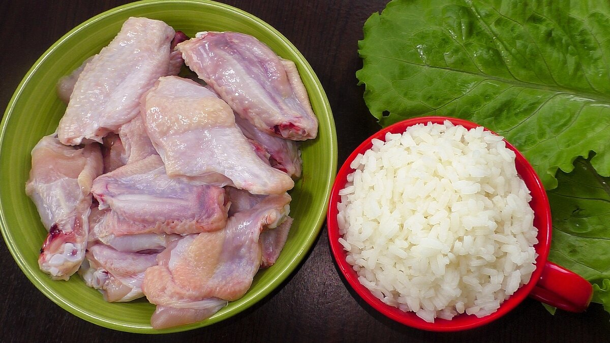 Рис с куриными крылышками и карри – кулинарный рецепт