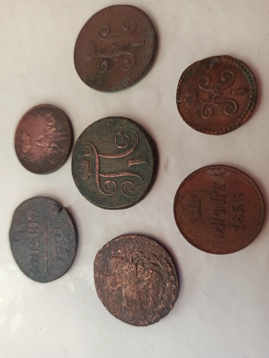 Несколько монет из коллекции