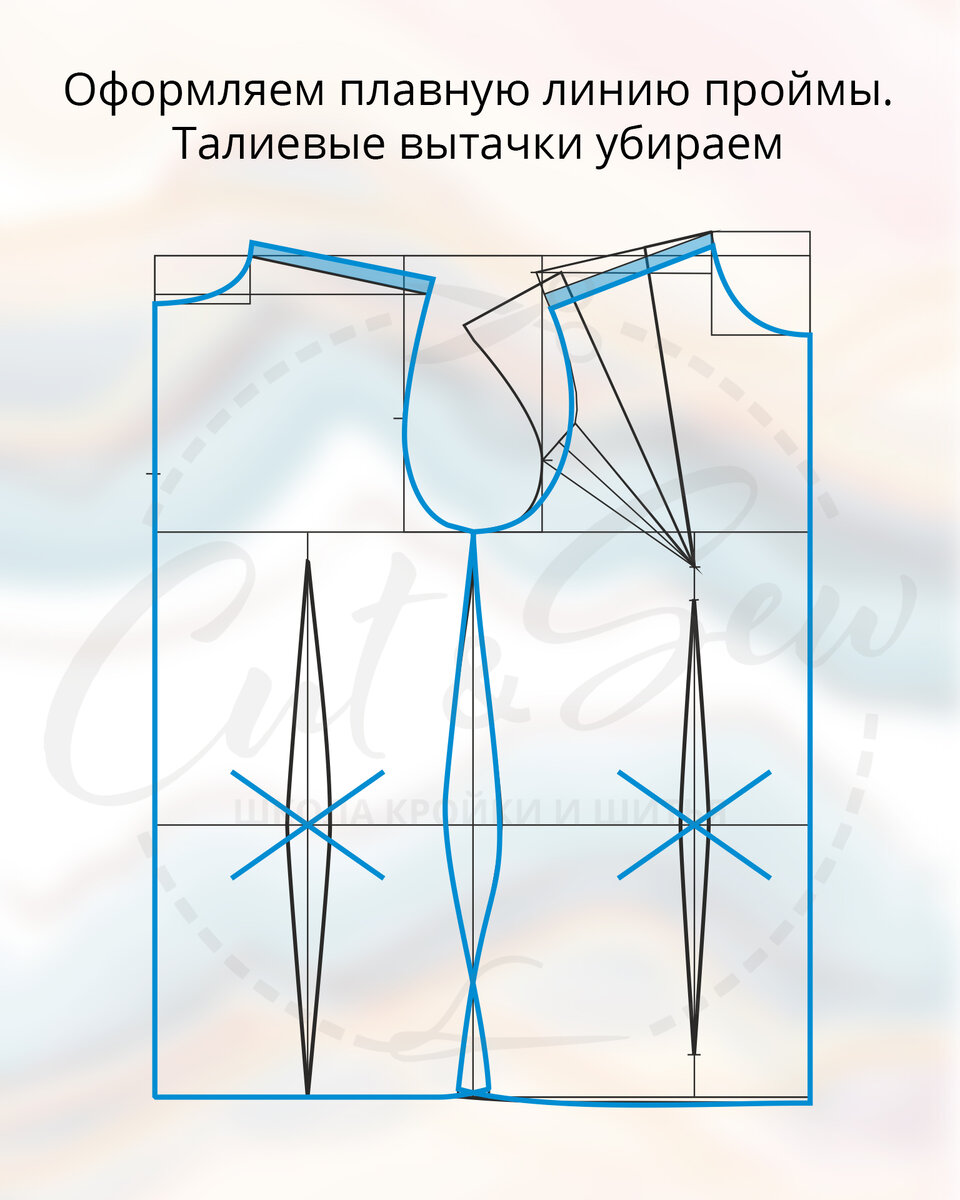 2 в 1: Выкройка базового трикотажного платья и топа