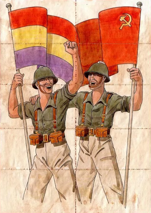 Республиканец и советский солдат