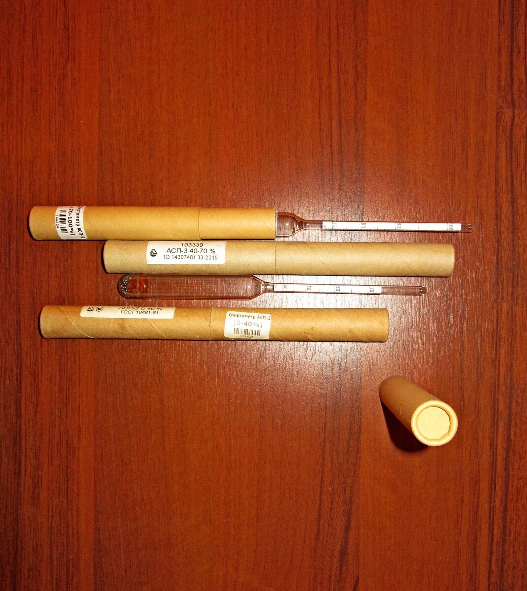 набор спиртометров АСП-3