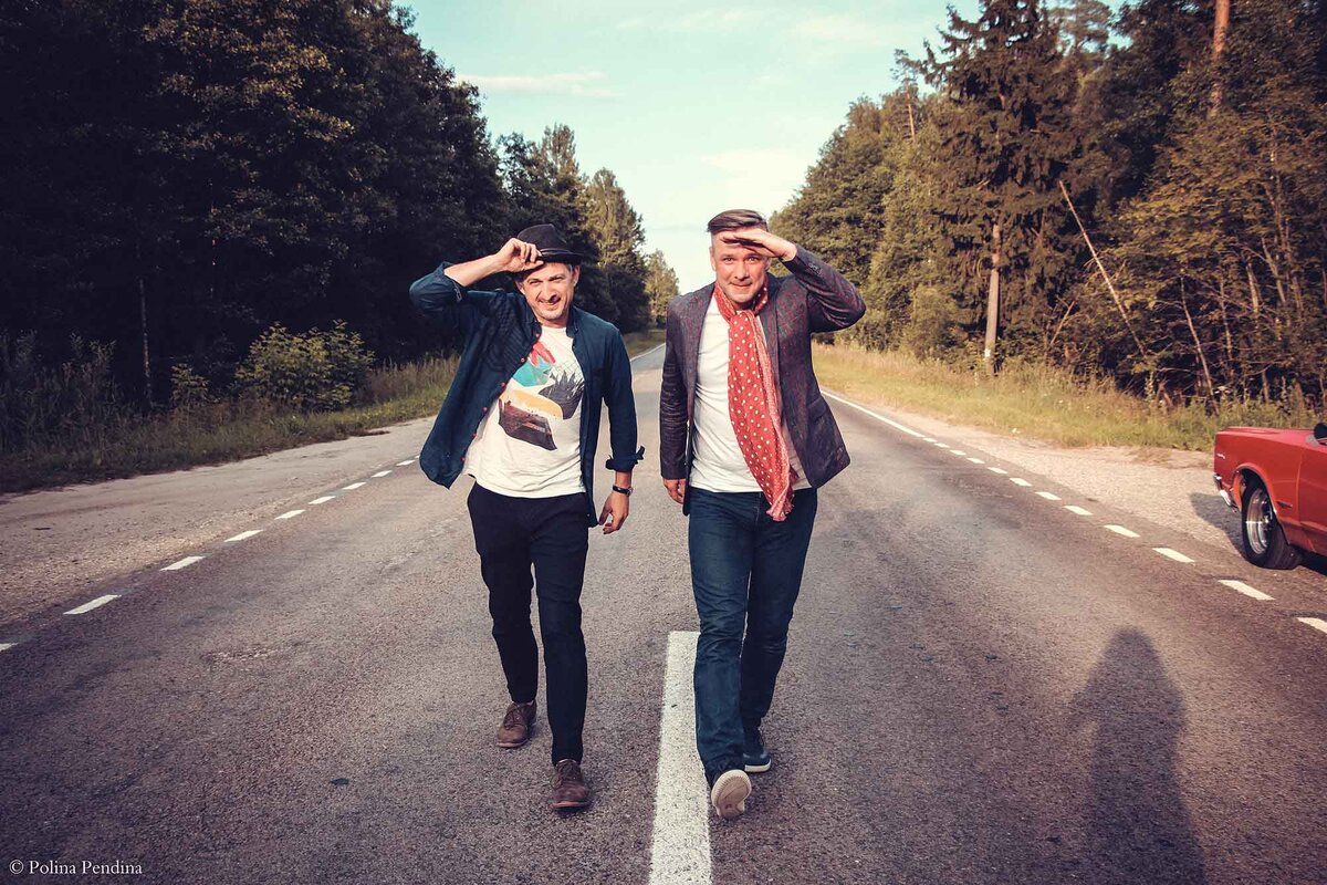 Музыканты группы «Ундервуд» во время съемок клипа на песню «Скарлетт Йоханссон едет в Херсон» / Фото с официального сайта группы