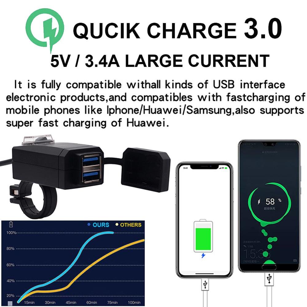 Мото зарядка usb