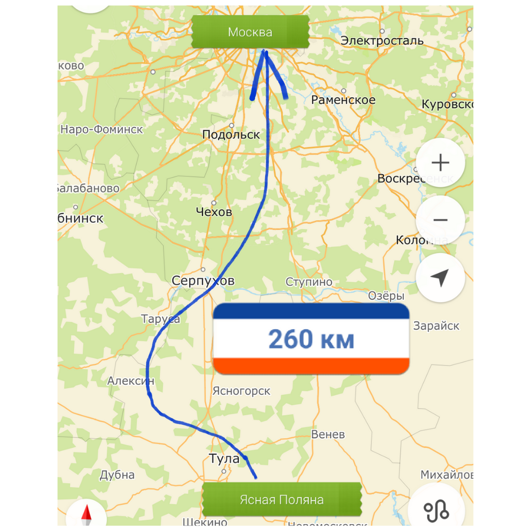 Примерный план маршрута