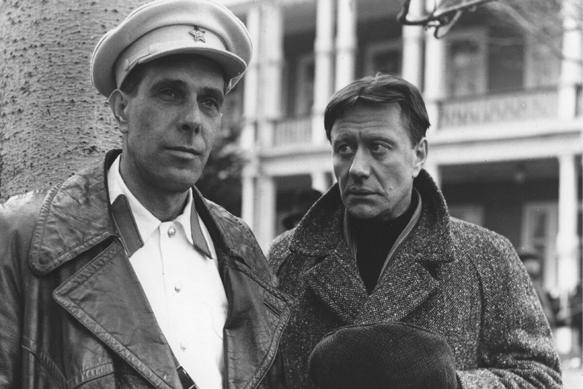 Кадр со съёмок фильма "Мой друг Иван Лапшин"