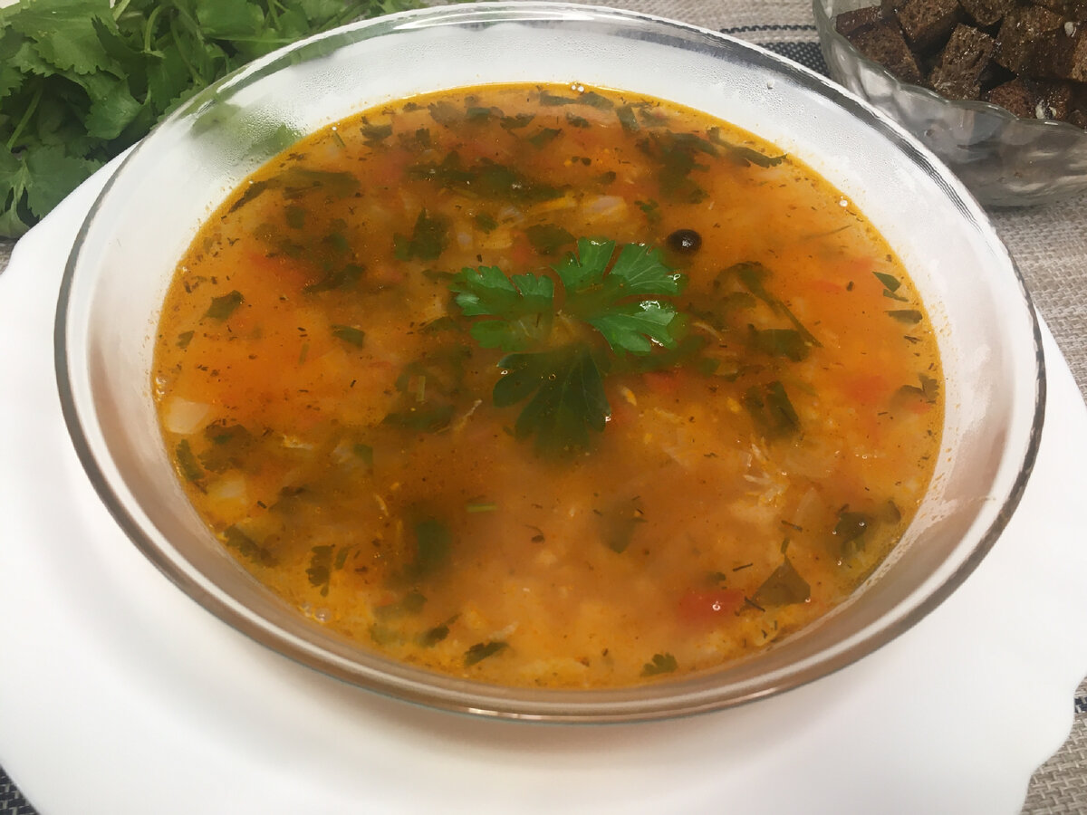 Постный суп харчо с рисом. Рецепт без мяса