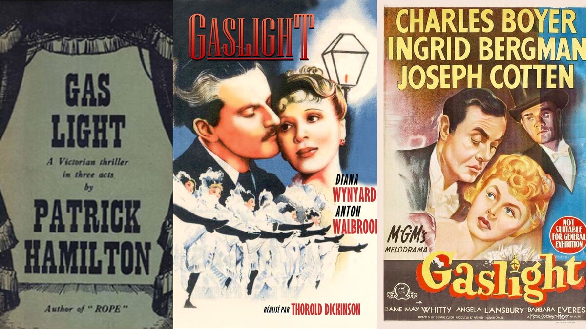 Афиши: Пьеса (1938) и экранизации 1940г (Великобритания) и 1944г (США)