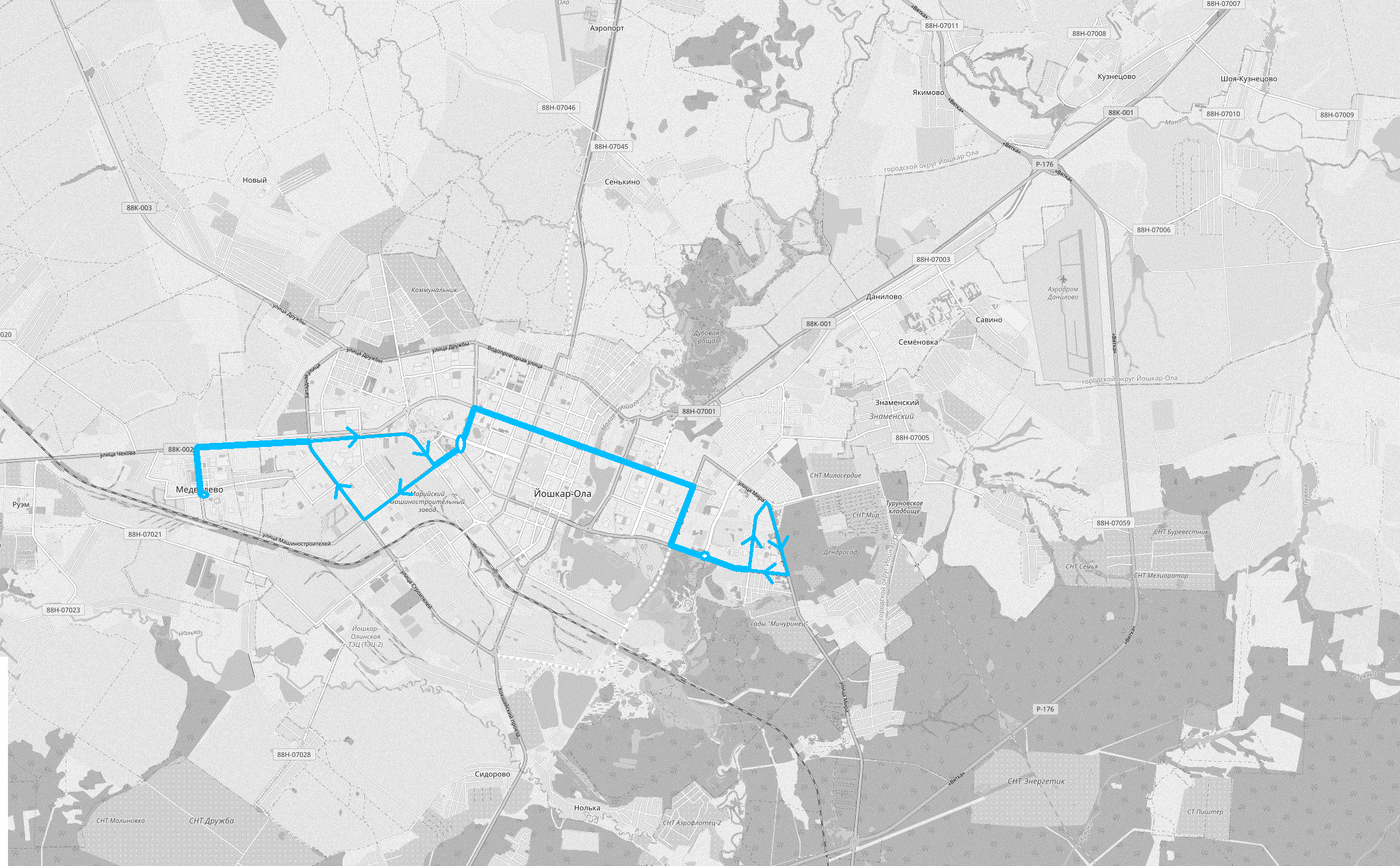 Первоначальный авторский проект комплексной транспортной схемы г.  Йошкар-Олы | Иван Поспехов | Дзен