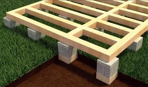 Типовой фундамент беседки